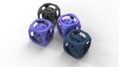 roll in style unique 3d printable dice collection exceptional fantastic game play ludu gambling games toys scifi printing tabletop role playing gaming accessories designs diy 3d print model - Mito3D