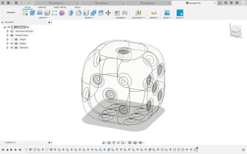 Würfel 3d druckbar strukturiert Spiel Spiele Spielzeuge 3d print model - Mito3D