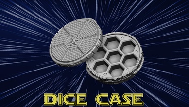 dice case dicecase starwars star wars scifi sci fi future futuristic terrain printable supportless legion x wing play space playing games toys game accessories 3d print model - Mito3D