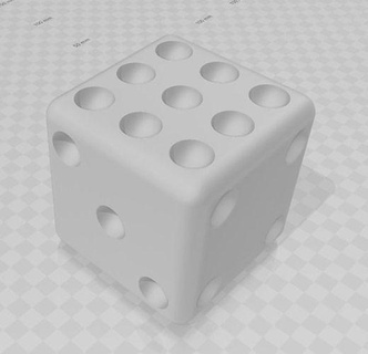 dados jogos brinquedos pobre poli brinquedo cubo modelos 3d print model - Mito3D