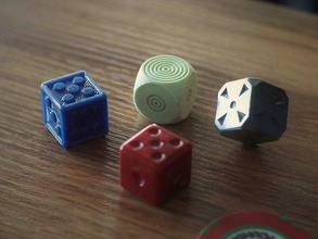 dice set game gambling luck craps 3dprint toy collection gamble games toys board 3d print model - Mito3D