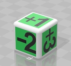 dados especiales de la cara juegos-juguetes juguete los suerte numero positivo negatico juegos juguetes 3d print model - Mito3D