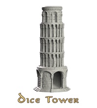 dice tower paladins paladin pisa throws fang pending tourism wargame warhammer dungeon dragons modular pla nerd geek games toys board 3d print model - Mito3D