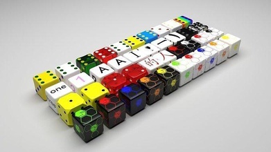 dices Ayarlamak 6 kenarlı zar kırmızı kumarhane şans kumar boş zaman Oyna oyun küp numara vegas eğlence şanslı atmak kazanmak oyunlar oyuncaklar 3d print model - Mito3D