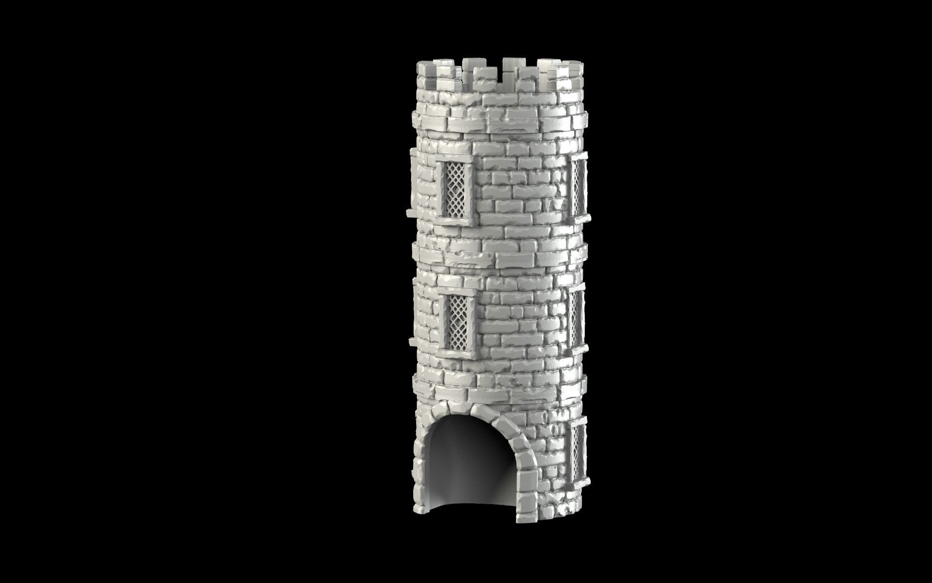 dicetower kriegshammer turm friedhof gotisch rolle spiel spaß brettspiel mittelalterlich szenario fantasie würfel werfen friedhöfe zombie zubehör spiele spielzeuge 3D print model - Mito3D