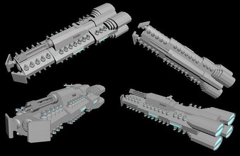 dittatore classe corazzata militare tecnologia macchinari arma veicolo guerra sci fi nave stellare arte sculture 3d print model - Mito3D