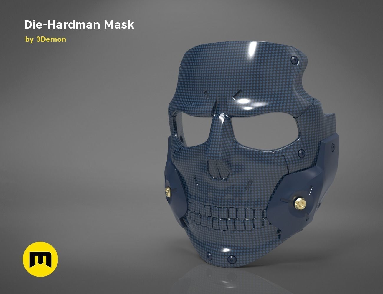 die hardman maske ölüm karaya vurma köprüler karakter kostüm oyunu kostüm ölmek sert adam hardmann yüksek insan obj oyun istasyonu destek ps4 kafatası stl jenkins ludens oyunlar oyuncaklar aksesuarlar 3D print model - Mito3D