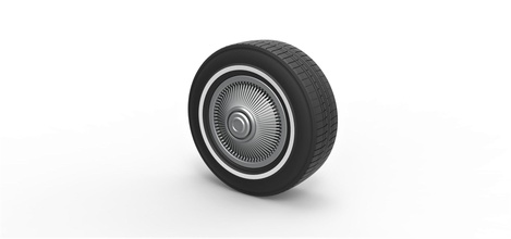 diecast carro roda 6 escala 1 to 10 pneu moda antiga brinquedo impressão imprimível passatempo faça automotivo 3d print model - Mito3D