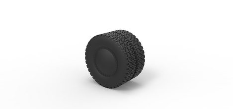 fundido a presión doble de la rueda 2 hobby-diy los neumáticos parte coche vehículo camión juguete haga hobby diy afición bricolaje automoción 3d print model - Mito3D
