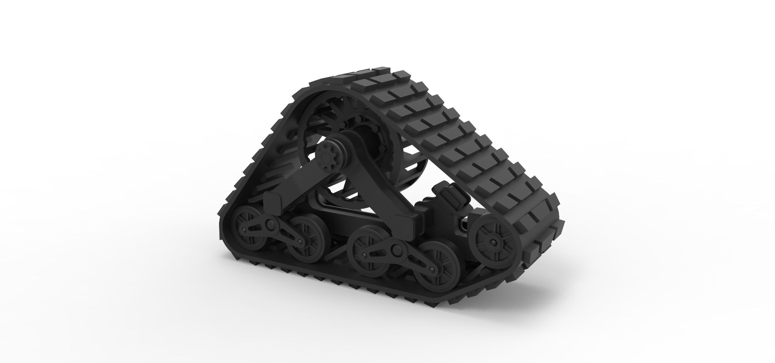 fundido presión mattracks suspensión pista juguete vehículo camino terreno mecánico pasatiempo bricolaje diy automotor 3D print model - Mito3D