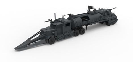 1 43 döküm modeli korkusuz ölüm yarışı ölçek hobi-diy araç kamyon askeri silah towtruck oyuncak baskı yazdırılabilir yineleme hobi diy Otomotiv 3d print model - Mito3D