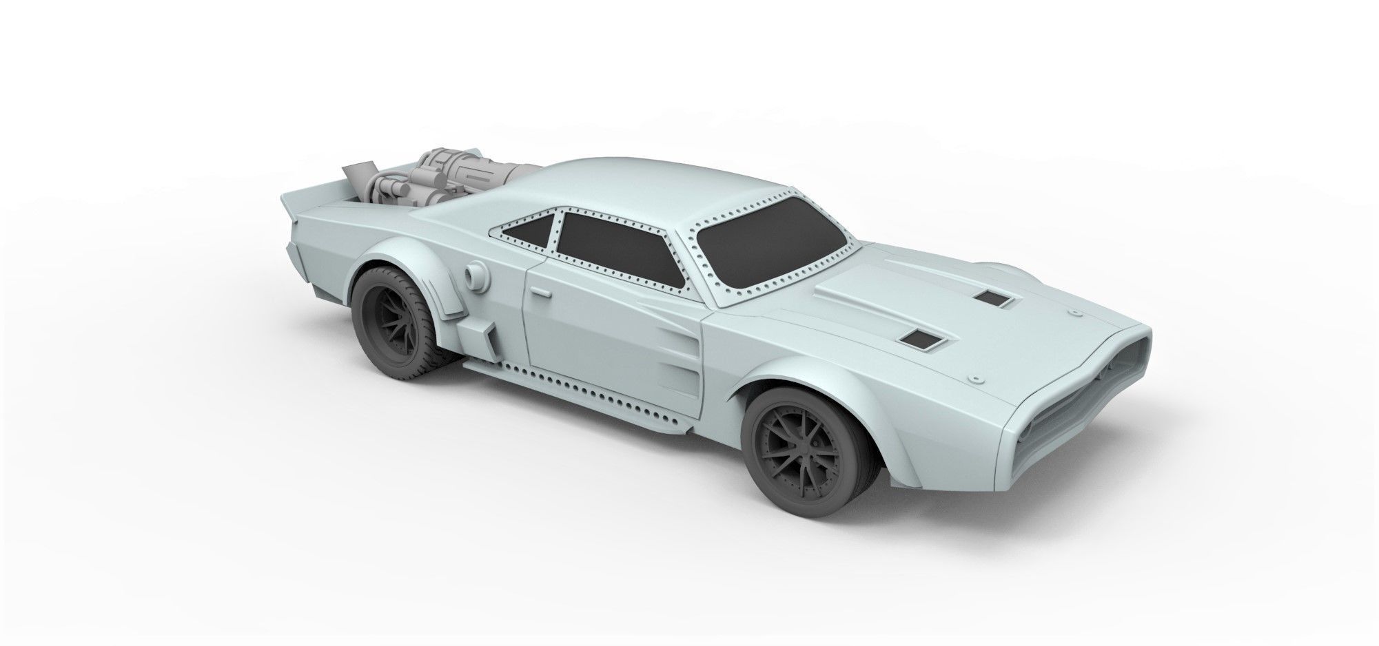 diecast modelo gelo carregador filme velozes 8 escala 1 to 24 carro veículo herói suporte réplica brinquedo impressão imprimível esquiva fast8 ff8 furioso 4x4 jato passatempo faça automotivo 3D print model - Mito3D