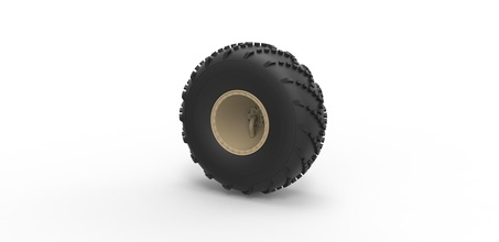 diecast estrada roda 39 escala 1 20 pneu carro caminhão anfíbio terreno brinquedo impressão imprimível passatempo faça automotivo 3d print model - Mito3D