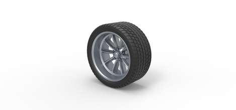 diecast sport wheel 10 tire car scale toy print printable hobby diy automotive 3d print model - Mito3D
