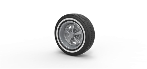 diecast esporte roda 9 pneu carro escala impressão imprimível fio arame moda antiga oldshoolwheel passatempo faça automotivo 3d print model - Mito3D