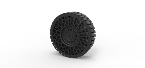 moulé sous pression twheel marteau h1 loisirs-bricolage la roue des pneus partie voiture véhicule offroad allterrain le jouet passe-temps bricolage hobby de l'automobile 3d print model - Mito3D