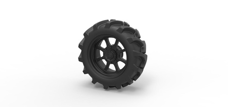 diecast wheel mud truck hobby-diy tire part car vehicle mudtruck toy hobby diy automotive 3d print model - Mito3D