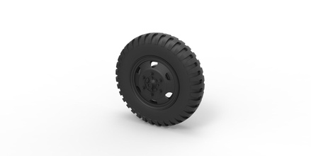 fundido a presión de la rueda camión viejo hobby-diy los neumáticos parte coche vehicletruck juguete hobby diy afición bricolaje automoción 3d print model - Mito3D