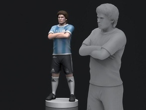 diego maradona 3d yazdırılabilir spor heykel futbol dekor dekorasyon sanat eseri şık minyatürler rakamlar heykelcik karakter adam insan napoli barcelona arjantin el tanrı heykeller 3d print model - Mito3D