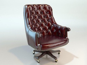 dien real Palácio 40 couro assento mobília cadeira moda luxo estofamento vintage elegante retro calçados desembrulhado casa 3d print model - Mito3D