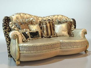 dien Royal palais 51 cuir antique art rétro mode luxe classique style meubles intérieur maison 3d print model - Mito3D