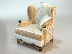 dien Royal palais 53 meubles minimaliste luxe cuir siège rétro élégant confort antique classique scandinave maison 3d print model - Mito3D
