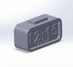 relógio digital a casa em tempo tecnologia temporizador utilidades domésticas wallclock despertador cronómetro decoração 3d print model - Mito3D