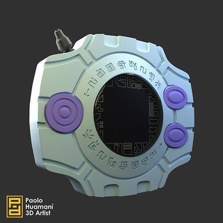 digivice template digimon anime cosplay geek art toy games toys 3d print model - Mito3D