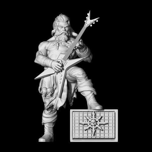 ucuz çanta heykel of adam tutma gitar ark stüdyoları warhammer 40k warhammer40k savaş oyunları oyunu warhammer40000 masa minyatürler figürinler soruşturmacı gregor ordo xenos puritan engizisyon mahkemesi yarı robot bilim fi sanat heykeller 3D print model - Mito3D