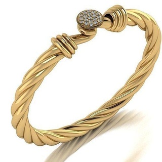 dimond mücevher altın bilezik takı gümüş elmas yüzük kolye düğün platin yazdırılabilir sterlin bilezikler parlak manşet kol düğmesi 3d print model - Mito3D