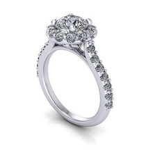 Dingwei lu Diamant Ring Juwel Engagement Hochzeit Schmuck Silber Gold engagem Mode Sterling Anhänger Halskette Schönheit Ohrringe Ringe 3d print model - Mito3D
