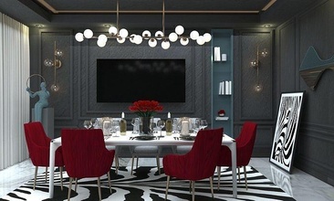 Esszimmer modern klassisch Essen Zimmer Möbel Tabelle Haushaltswaren Haus 3d print model - Mito3D