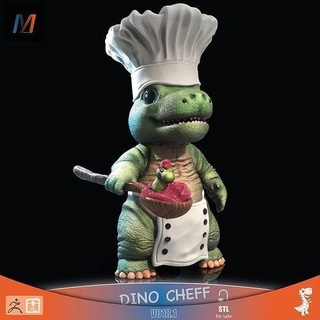 dino cheff - v018 1 dino collection dinosaur toy openai render impresion print 3d popular proyect details coleccion art cheff games toys games toys  3d print model - Mito3D