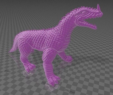Dino Dämon motu Spielzeuge Spiele Jahrgang heman Meister Universum Universums remco Tier montieren 3d print model - Mito3D