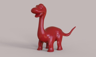 dinosaurio toon escultura animal figurilla juguete criatura naturaleza mamífero escritorio bestia juegos juguetes 3d print model - Mito3D