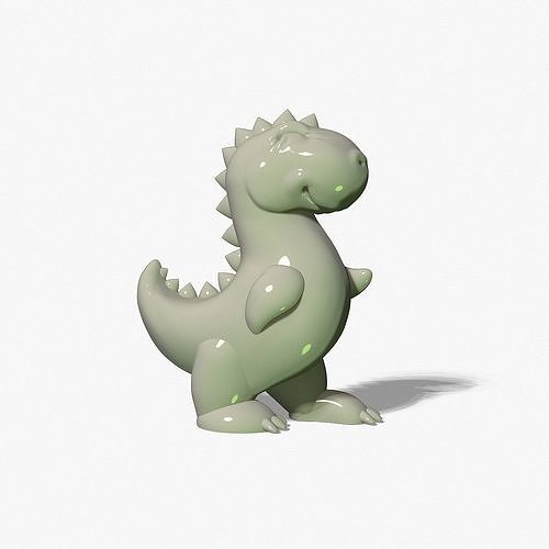 dinosaure jouet animal créature bête jurassique tyrannosaure disparu lézard préhistorique reptile monstre Jeux jouets 3D print model - Mito3D