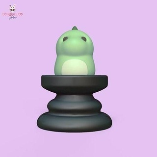 dinosaur chess - little dino pawn decorative art toy sculpture miniatures game board cute pieces cartoon games toys 3d print model - Mito3D
