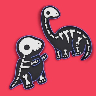 dinosaur cookie cutter set halloween spooky cute animal baking bakery biscuit stamp clay skeleton games toys 3d print model - Mito3D