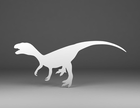 dinozor siluet dekor logo iç kontur anahat devre karakter sürüngen karıncayiyen dino raptor hayvan yazdırılabilir kertenkele minyatürler yaratık triceratops rex heykelcik yırtıcı oyunlar oyuncaklar 3d print model - Mito3D