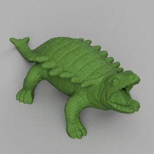 dinosaure carapace lézard reptile animal préhistorique monstre nature créature bête Jeux jouets 3d print model - Mito3D