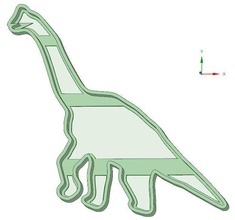 dinosaurio 5 cookie cutter l'illustrazione art il design natura cut altri 3d print model - Mito3D