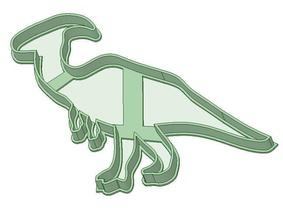 dinosaurier 6 plätzchen cutter illustration maskottchen bild karikatur schnitt kunst 3d print model - Mito3D