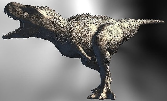 dinosaurio aucasaurus garidon dinozor fosil etobur abelisauridae paleontoloji publidad bilim biyoloji 3d print model - Mito3D