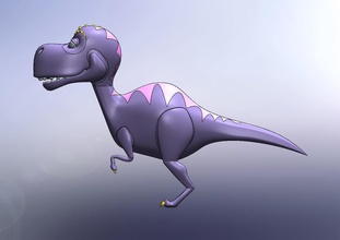 dinosauro giochi-giocattoli giocattolo drago cnc carnivori tyrannosaurus tyrannos sauros rex predatore raptor carnivoro animali bestia dolce bello bella giochi i giocattoli altri 3d print model - Mito3D