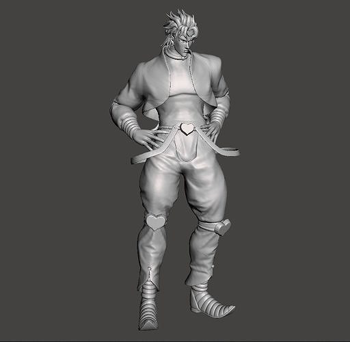 dio brando 3d modèle jojo bizarre monde jeux jouets 3D print model - Mito3D