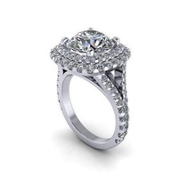 dior Diamant Ring ver6 Juwel Engagement Hochzeit Schmuck Silber Gold engagem Mode Sterling Anhänger Halskette Schönheit Ohrringe Ringe 3d print model - Mito3D