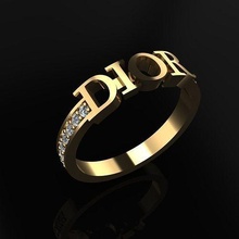 dior ring schmuck luxus elegant juwel gold silber hochzeit diamant ohrring armband halsketten anhänger nashorn zubehörteil schönheit mode design cad ringe 3d print model - Mito3D