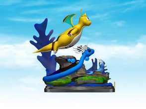 diorama pokémon développements in dragonite évoluer enfant anime dessin animé manga jeux jouets 3d print model - Mito3D