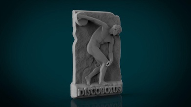 discobole of myron grec ancien hellénistique statue sculpter myrondiscololus discobolusdemyron art sculptures 3d print model - Mito3D