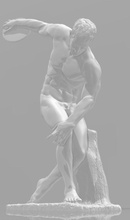 diskobol cnc impression 3d art la sculpture chelovek femme à l'intérieur le bouddha l'homme de marbre corps mise au tombeau statue sculptures 3d print model - Mito3D